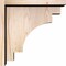 Ekena Millwork Mediterranean Smooth Corbel w/Backplate, Douglas Fir, 5 1/2"W x 14"D x 14"H COR06X14X14MED01SDF - alternate 3